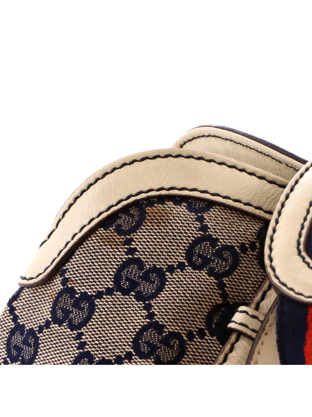 Gucci Vintage Web Bowler Bag Gg Canvas #374807G75B - Picture 7 of 9